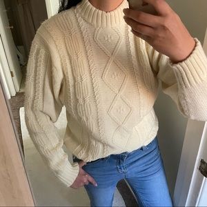 Unisex Irish Fisherman Cable Knit Sweater